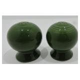 Vintage Fiesta salt & pepper, dark green