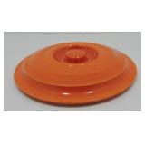 Vintage Fiesta promotional casserole lid, red