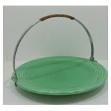 Vintage Fiesta 13" chop plate, green with