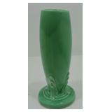 Vintage Fiesta bud vase, green