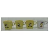 Fiesta Post 86 Looney Tunes lot of 4 mugs