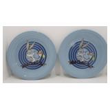 Fiesta Post 86 Looney Tunes periwinkle set of 2 -