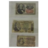 Lot of 3 US Fractional currency