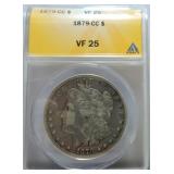 1879-CC Morgan dollar ANACS VF25