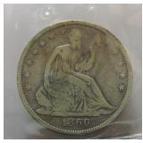 1860-O Liberty Seated half