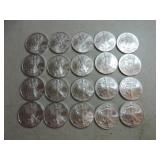 Lot of 20 - 2010 silver Eagles