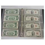 Lot of  17 $2 red seal star notes, 1953-63