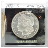 1881-S Morgan dollar MS65 DMPL