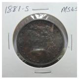 1881-S Morgan dollar MS65