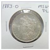 1883-O Morgan dollar MS64 PL