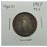 1917 Ty1 Standing Liberty quarter