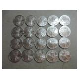 Lot of 20 - 2010 silver Eagles