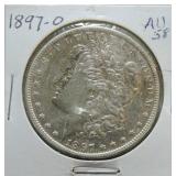 1897-O Morgan dollar
