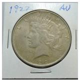 1922 Peace dollar AU