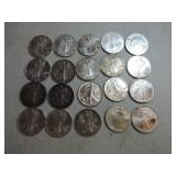 Lot of 20 silver Eagles, mixed