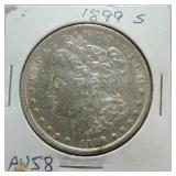 1899-S Morgan dollar AU58
