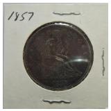 1857 Liberty Seated half
