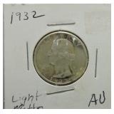 1932 Washington quarter AU