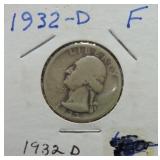 1932-D Washington quarter F