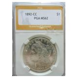 1892-CC Morgan dollar PGA MS62