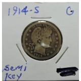 1914-S Barber quarter G