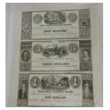 Cass County Bank Michigan uncut sheet of