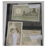 Lot of 3 World Bank Notes: France, Nederland,