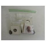 Bag of 44 Indian cents