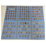 Buffalo nickel album, 24 coins, and Lincoln