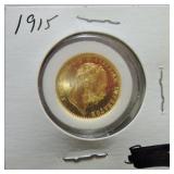 1915 foreign gold coin