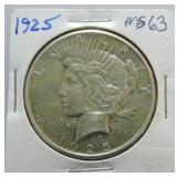 1925 Peace dollar MS63
