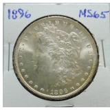 1896 Morgan dollar MS65