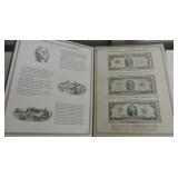 Two Dollar Notes Portfolio with 2 - $2 red seal