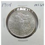 1904 Morgan dollar MS64