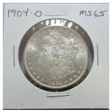 1904-O Morgan dollar MS65