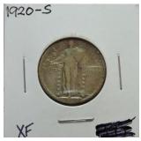 1920-S Standing Liberty quarter XF