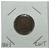 1863 Civil War token, Army/Navy