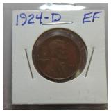 1924-D Lincoln cent XF