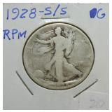 1928-S/S Walking Liberty half G