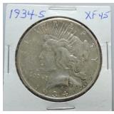 1934-S Peace dollar