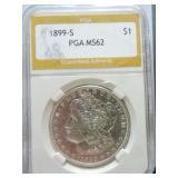 1899-S Morgan dollar PGA MS62