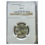 1953 Washington quarter NGC MS65