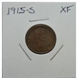 1915-S Lincoln cent XF