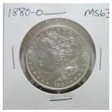 1880-O Morgan dollar MS63