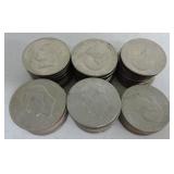 Bag of 57 Ike dollars