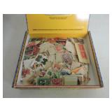 Cigar box of US used stamps