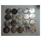 Lot of 20 silver Eagles, mixed