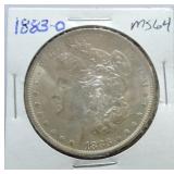 1883-O Morgan dollar MS64