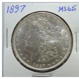 1897 Morgan dollar MS65