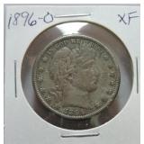 1896-O Barber half XF
